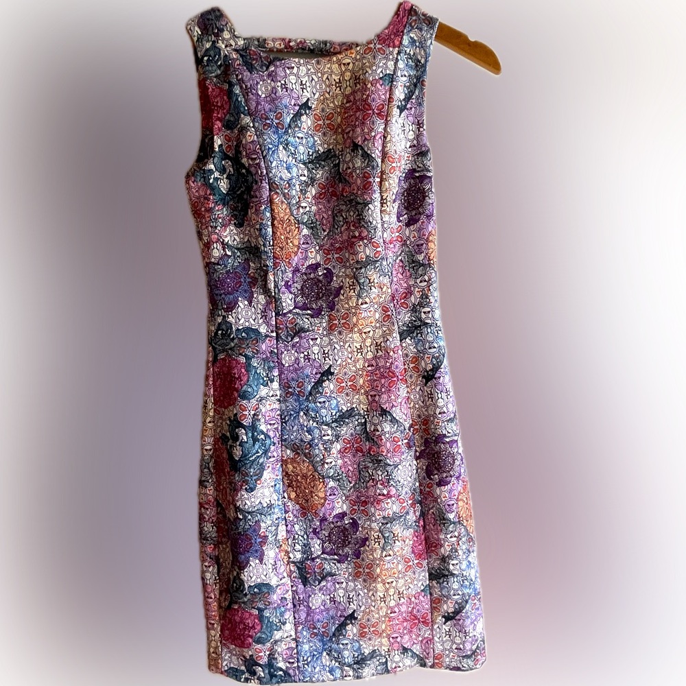 H&M kaleidoscope floral cocktail dress